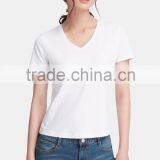 Wholesale Simple Pure Color Women Summer T-shirt With Shortsleeves thumbnail-2