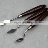 wood handle stainless steel palette painting knife