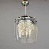 110-240v 70w AC DC Motor 42'' Crystal Retractable Ceiling Fan With Lights thumbnail-2