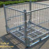 Collapsible Steel Stacking Transport Wire Mesh Container/ Pallet thumbnail-2