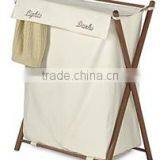 Wooden Cotton Laundry Basket Liner thumbnail-3