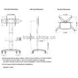 LCD LED TV Stand With Universal Mounting System Metal TV Stand With Wheels thumbnail-6