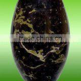 NATURAL STONE BLACK AND GOLD MARBLE URNS thumbnail-3