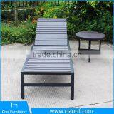 Лежак для пляжа с алюминиевым каркасом из дерева / Деревянный лежак для отдыха на солнце / Лежак для отдыха на солнце из тека thumbnail-2