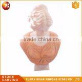 Decoration Garden Orange Beautiful Woman Head Sculpture thumbnail-1