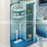 Mediterranean Style Wine Cabinet, Sailing Boat Handpainting Wine Cupboard, Solid Wood Single Door Show Cabinet (BF01-X1148) thumbnail-3