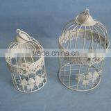 Mini Vintage White Wholesale Bird Cages thumbnail-1