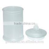 Wholesale Sublimation Cylinder Empty Glass Storage Bottle Candy Jar With Lid