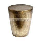 Hammered Brass Side Table thumbnail-1