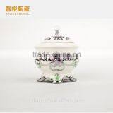 Hot Sale High Quality Golden Ashtrey, Bulk Ceramic Ashtray With Lid thumbnail-2