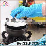 NBRSC Heat Resistant Silicone Glove Cooking BBQ Oven Pot Holder Mitt Kitchen Finger Gloves thumbnail-3