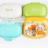 Hot Sale Macaron Portable Plastic Pill Box 4 or 6 DAY thumbnail-1