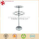 Metal Free Stand Rotating Shoe Bag Hat Display Rack for Retail Store thumbnail-1