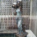 Modern Art Sculpture Metal Craft Woman Fountain Statue for Garden thumbnail-5