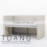 Rio Wicker Bench - Outdoor Conversation Wicker Furniture - Vietnam Poly Rattan thumbnail-1