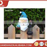 Solar Christmas Decorative Santa -Indoor or Outdoor Decorative Garden Resin Sculpture thumbnail-1