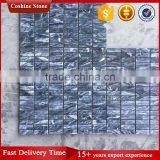Popular Polished Oblong Shape Carrara Dark Grey Marble Mosaic Tiles thumbnail-3