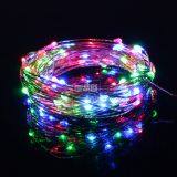 Home Indoor Outdoor Decoration Copper String Light Merry Christmas Wedding Warm White Fairy Firefly String Light Set thumbnail-2