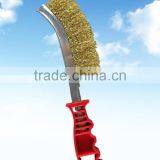 Brass Wire Brush With Plastic Handle thumbnail-1