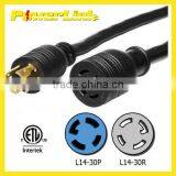 S10346 Nema L14-30 Generator Power Cord 4 Wire 10 Gauge 125/250v 30 Amp 20 Feet thumbnail-1