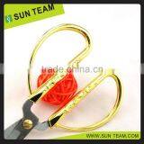 ST005F 7-1/2" FDA Qualified Zinc-Alloy Handle Tailor Imitation Gold Scissors thumbnail-5