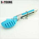 35029 Mini Slotted Nylon Kitchen Tongs BBQ Cooking Food Salad Tongs thumbnail-2