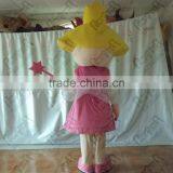 Character Pink Dress Girl Mascot Costumes thumbnail-2