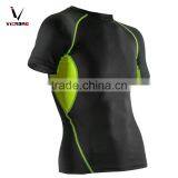 Moisture Wicking Stretch Muscle Shirt Men's Compression Fitness T-Shirt Clothes thumbnail-1