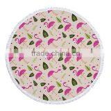 2017 Funny Adult&Kids Printed Velour Round Beach Towels With Tassels Wholesale thumbnail-4