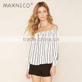 Maxnegio off Shoulder Top Korean Blouse for Women Summer 2017