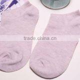Zm40575b Factory Price Solid Color Women Socks Ladies Cotton Low-cut Liners Socks thumbnail-4