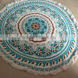 Walson Wholesale Drop Shipping Terry Velour 150cm Round Beach Towel Throw Blanket Belize thumbnail-6
