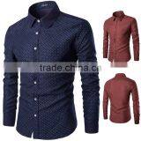 Dot Printing Long Sleeve Shirts for Men thumbnail-2