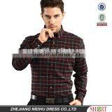 Trendy Style Men's Brushed Checked Flannel Dress Shirt With Long Sleeves thumbnail-1