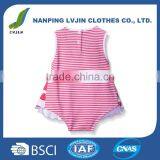 New Born Baby Girls Clothes100% Cotton Baby Girls' Sleeveless Sundress With Built-In Diaper Cover thumbnail-2