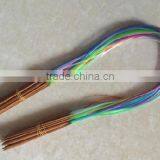 Top Quality Multi-color Plastic Tube Smooth Nature Circular Bamboo Knitting Needles thumbnail-1