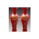 Wholesale Home Decorative Chinese Red Ceramic Vase
