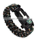 Emergency Rope Buckle Kits Men's Survival Bracelets Rescue Cord Parachute Cord Wristbands thumbnail-4