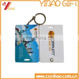 High quality plastic luggage tag with hidden name address