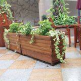 Colorfast Decking Board Plant Pot Environmental Protection Outdoor Flower Boxes