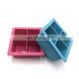 Practical Silicone Ice Cube Box and Mold With Square Shape and 4 Plaid for Cake in Summer thumbnail-4