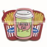 Custom Creative Silicone Wallet Cups Shape Zipper Kids Mini Change Money Bag Cheap Coin Purse thumbnail-6