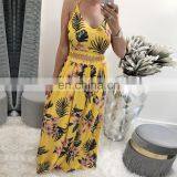 New Arrivals 2020 Summer&Spring Women Sleeveless Printed Dress Ladies Sexy Beach Lace Slip Dress thumbnail-2
