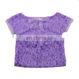 Summer Newborn Short Sleeve Lace Romper Photo Prop Baby Bodysuit Romper thumbnail-4