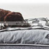 Washable Dog Bed Cushion Soft and Comfortable Fabric Dog Mat With Blanket thumbnail-3