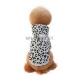 New Fashion Leopard Print Simple Design French Bull Dog Hoodies Plain Pet Clothes thumbnail-2