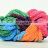 MIX COLOR Knit Vegan Yarn 100% Polyester Chenille Yarn Super Chunky Velvet Big Crochet Yarn thumbnail-4
