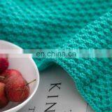 Recycling Green Color Knit Rustic Home Decor Bedding Blanket Cotton Cable Knit Throw Blankets With Tassels thumbnail-4
