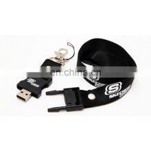 Business Gift Lanyard USB Flash Drive 8GB 16GB 32GB 64GB Factory Lanyard USB Memory Pen Drive thumbnail-1