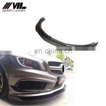 W176 A Class Carbon Fiber Car Front Bumper Lip for Mercedes Benz A250 A45 AMG Package 2013-2015 thumbnail-1